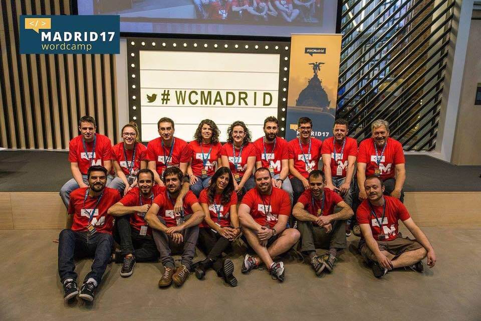 Organizadores y voluntarios WordCamp Madrid 2017